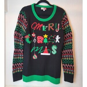 Woman's Christmas Sweater Vintage Holiday Ugly Christmas Sweater XL